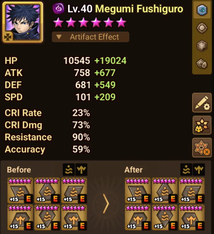 13× LD5 (Dark Megumi Fushiguro, Lora, Artamiel, Fermion, Craig, Light White Tiger Blade Master, Celia, Ongyouki, Ian, Ariana, Jaduel and Aepiah, Kiara, Mi Ying) screenshot 33