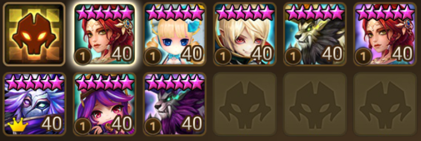 8× LD5 (Light Triss, Dark Triss, Lora, Maximilian, Zeratu, Shan, Julianne, Bella)