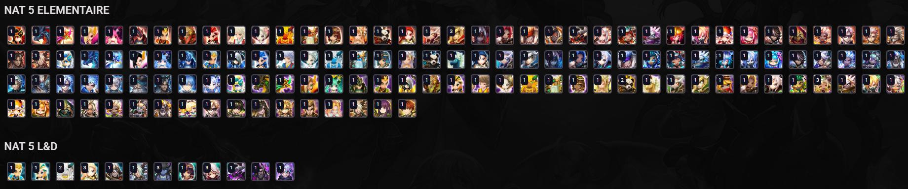 5× LD5 (Nephthys, Asima, Light Legolas, Qitian Dasheng, Gurkha) screenshot 7