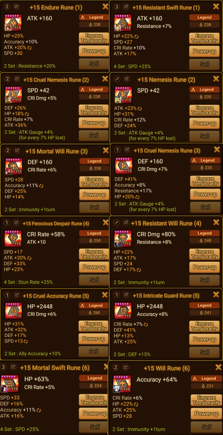 8× LD5 (Giana, Laima, Nephthys, Isis, Dark Vermilion Bird Dancer, Light Aya, Hanwul, Dorothy) screenshot 18