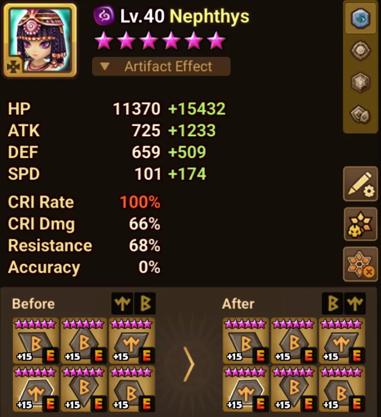 8× LD5 (Giana, Laima, Nephthys, Isis, Dark Vermilion Bird Dancer, Light Aya, Hanwul, Dorothy) screenshot 19