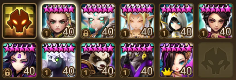 10× LD5 (Light Eivor, Dark Kassandra, Giana, Valantis, Oberon, Artamiel, Mookwol, Alexandra, Mi Ying, Rahul)