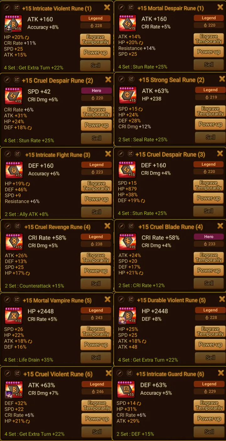 21× LD5 (Miruel&Graciah, Benedict, Craig, Valantis, Geldnir, Asima, Akroma, Dark Frieren, Dr. Richard, Dark Zenitsu, Dark Vermilion Bird Dancer, Dark Rick, Jaduel&Aepiah, Dark Ryu, Xiana, Bella, Mi Ying, Lydia, Wolyung, Craka, Nicki) screenshot 21