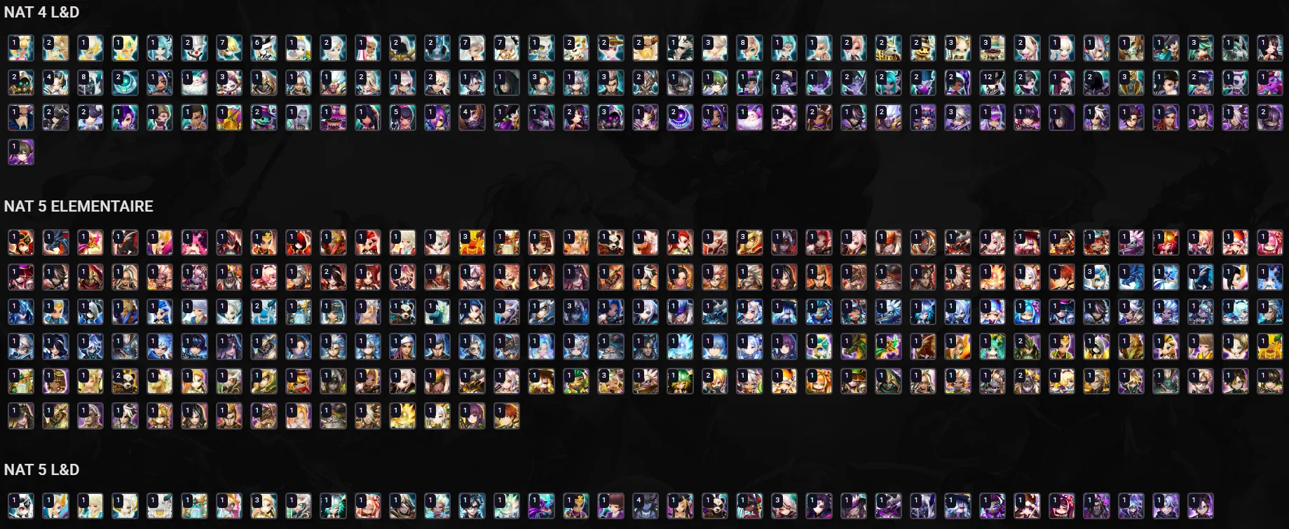 28× LD5 (Laima, Son Zhang Lao, Light Werner, Vivachel, Celia, Nyx, Dr. Albert, Dyeus, Audrey, Giselle, Shun, Valantis, Pontos, Elenoa, Nigong, Woonsa, Akroma, Dark Tetsuya, N1X, Elena, Jackson, Kiki, Ongyouki, Gurkha, Vancliffe, Mookwol, Mi Ying, Jaara) screenshot 8