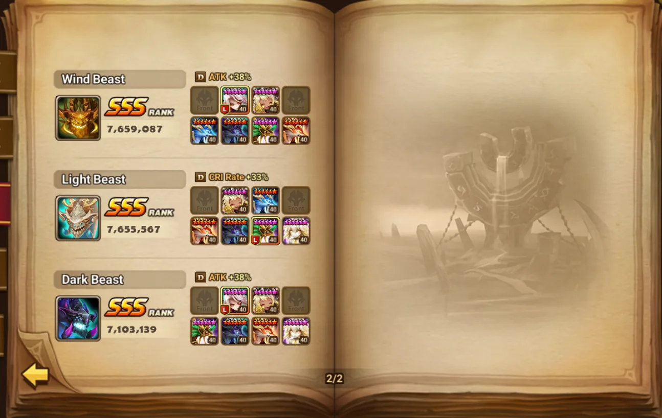 5× LD5 (Nephthys, Talisman, Eludia, Woonsa, Groa) screenshot 16